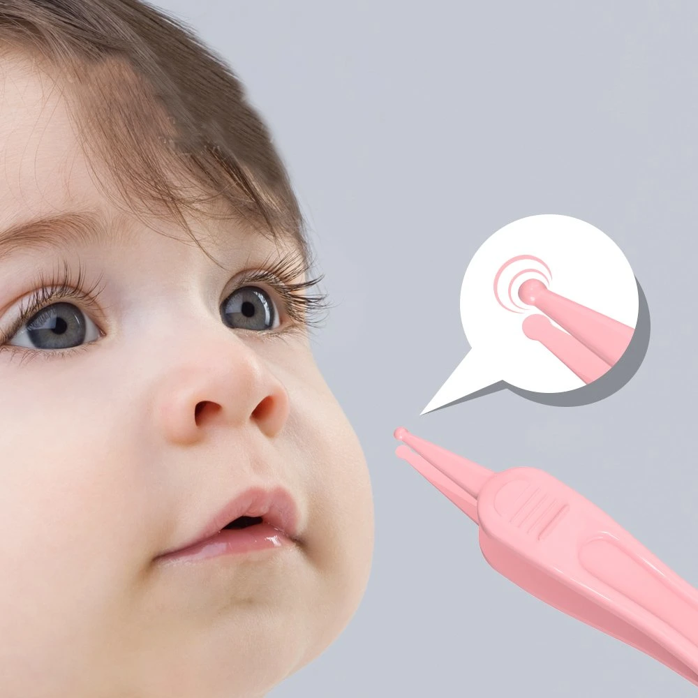 Hot Selling Infant Ear Navel Nose Cleaner Tweezers Safe Care Plastic Baby Nasal Booger