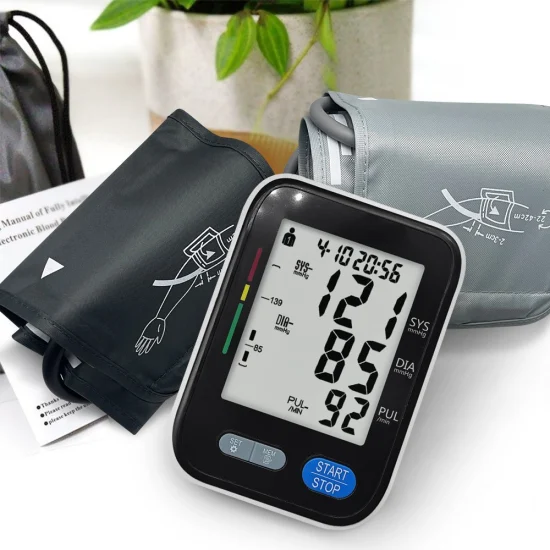 LCD ヘルスケア血圧モニターインフレ Bpm 上腕血圧モニター